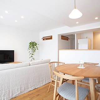 ペンダントライト/フレイム/丸テーブル/ダイニングテーブル＆チェア/ダイニング...などのインテリア実例 - 2017-01-09 12:55:50