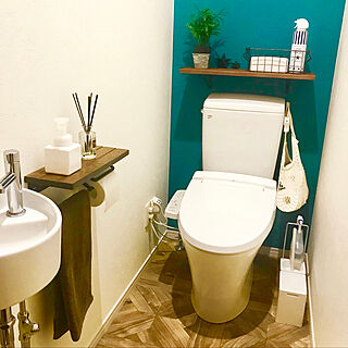 トイレ エメラルドグリーンのインテリア実例 Roomclip ルームクリップ