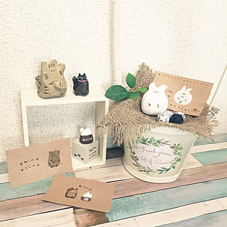 もうすぐ春♡/mayutan.さんありがとうございます/招きにゃんこさん*/イースターうさぎさん*/mayutan.さんの作品♡...などのインテリア実例 - 2019-03-16 03:48:27