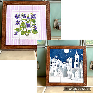 ハンドメイド作品/デコパージュ/木製パズルハンドメイド/木製パズル/東急ハンズのワークショップで...などのインテリア実例 - 2020-01-23 08:52:10