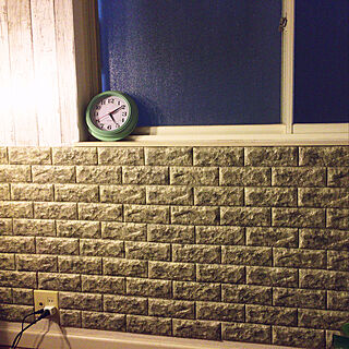 ダイソーのレンガ風壁紙のインテリア実例 Roomclip ルームクリップ