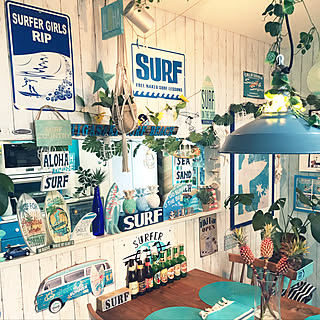 SURF STYLE/BEACH STYLE/青が好き/ハワイが好き/西海岸インテリア...などのインテリア実例 - 2019-06-23 15:32:01
