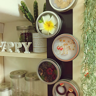 壁/天井/10分でできる/ダイソー/マグネットケース/アクセサリーケース...などのインテリア実例 - 2017-09-03 22:18:11