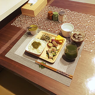 机/呑んだ朝はこれ!/健康食❤︎/モーニング♡/おはようございます◡̈♥︎...などのインテリア実例 - 2018-10-10 10:19:46