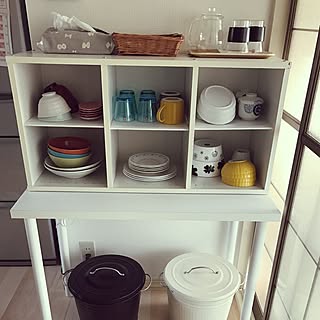 キッチン/カラーボックス DIY/賃貸DIY/シンプルが好き/ニトリ...などのインテリア実例 - 2016-12-22 11:25:51