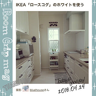 キッチン/ホワイトキッチン/ロースコグ/IKEA/ルームクリップマグ...などのインテリア実例 - 2018-04-24 23:30:12