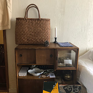 お気に入り/棚/御園印アルマイト蔓手急須/浴衣地/葡萄かご...などのインテリア実例 - 2019-04-16 10:51:21