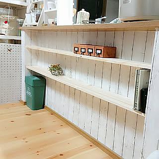 部屋全体/カウンター下/たなDIY/ホームセンター/セリア...などのインテリア実例 - 2018-03-17 22:04:13