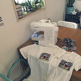 ミッキー Tシャツリメイクのインテリア実例 Roomclip ルームクリップ