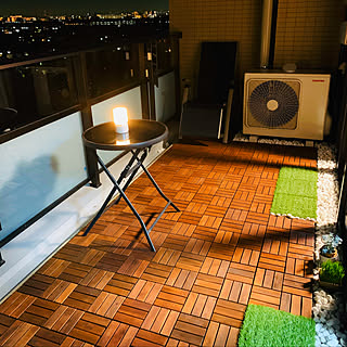 ベランダ ウッドパネルのおしゃれなインテリアコーディネート レイアウトの実例 Roomclip ルームクリップ