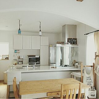 カフェ風 白いインテリアのおしゃれなインテリア 部屋 家具の実例 Roomclip ルームクリップ