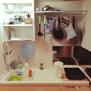 キッチン/一人暮らし/100均/ダイソー/シンプルのインテリア実例 - 2019-02-17 22:15:08