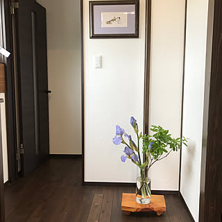 玄関/入り口/いづれアヤメかハナショウブ/お花は庭から/ハナショウブ/アヤメ...などのインテリア実例 - 2018-05-23 12:21:27