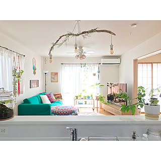 棚/流木ライトDIY/NO GREEN NO LIFE/グリーンのある暮らし/植物love♡...などのインテリア実例 - 2019-01-30 21:38:50