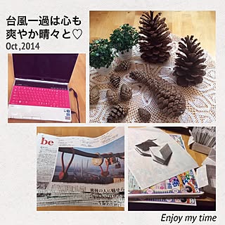 机/3人と3ワンコ生活+*。♪/何時も有難う御座います♡/なかなか訪問+コメ出来ず/それでも亀の歩みで訪問中♡...などのインテリア実例 - 2014-10-08 08:17:43
