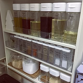 キッチン/統一感って大事/セリア/スッキリさせたい/スッキリ暮らしたい...などのインテリア実例 - 2017-01-27 13:07:11