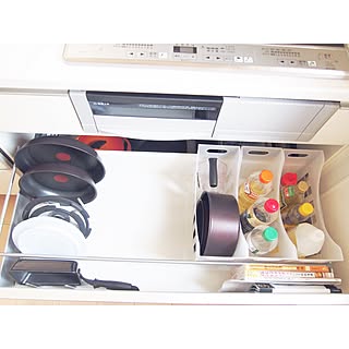 キッチン/シンプル/すっきり暮らす/フライパン収納/100均...などのインテリア実例 - 2016-09-18 23:55:19