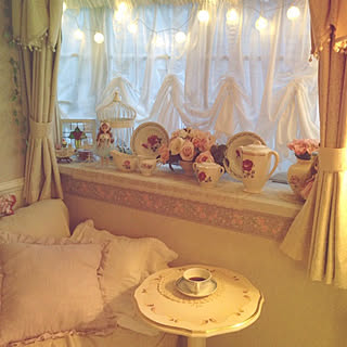 リビング ロマンチックガーリーのインテリア実例 Roomclip ルームクリップ