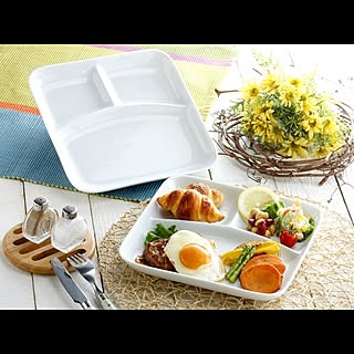 ランチプレート/ポーセラーツ/白磁/食器お洒落に揃えたい/白い食器/初投稿のインテリア実例 - 2016-03-23 17:45:51