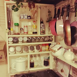 キッチン/RC兵庫支部/ナウイバデイ支局/DIY♡/スパイスラック DIYのインテリア実例 - 2014-08-23 10:08:42