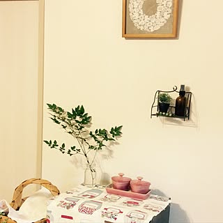 バーズワーズシルクスクリーン/ストウブ ミニココット/北欧布/トースター隠し/賃貸...などのインテリア実例 - 2016-12-16 06:47:47