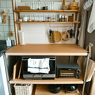 Diy 竹ざるのインテリア 手作りの実例 Roomclip ルームクリップ