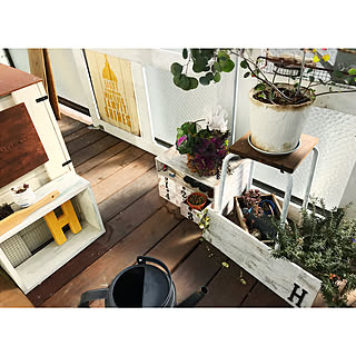 玄関/入り口/IKEA/スツール/DIY/リメイク...などのインテリア実例 - 2017-12-30 11:49:30