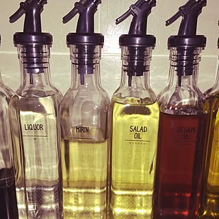 白黒/キッチン用品/オイルボトルのインテリア実例 - 2015-12-18 16:50:26
