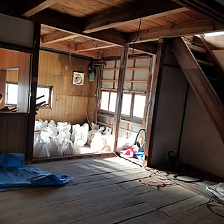 キッチン/フローリング貼り/空き家再生/古民家リノベーション/和室から洋室へ...などのインテリア実例 - 2020-01-09 19:49:59