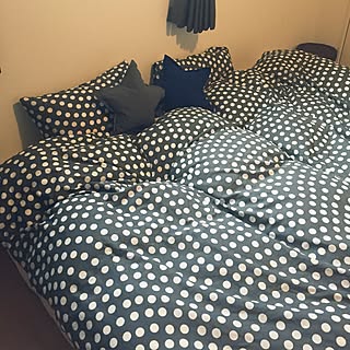 ベッド周り/寝室/ドット柄/IKEA/北欧...などのインテリア実例 - 2016-04-11 17:24:37