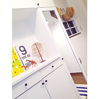 玄関/入り口/ペイント靴箱/年中夏っぽい玄関/秋冬にしないとダメ??のインテリア実例 - 2014-09-06 15:58:34