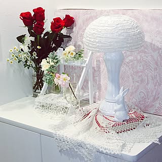 棚/びっくりすることが…/ばらの花/2017.3.17/レース...などのインテリア実例 - 2017-03-17 09:27:41