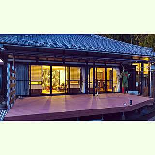 単管パイプウッドデッキのインテリア実例 Roomclip ルームクリップ