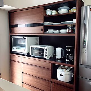 食器棚 デロンギコーヒーメーカーのインテリア実例 Roomclip ルームクリップ