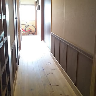 廊下の壁diyのインテリア 手作りの実例 Roomclip ルームクリップ