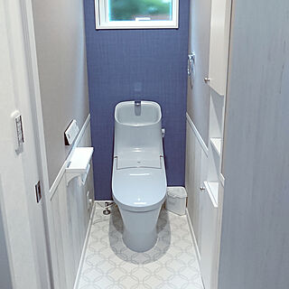 ブルーグレーのトイレのインテリア実例 Roomclip ルームクリップ