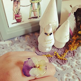 部屋全体/インスタグラムしてます❤︎/インスタグラム mahina_ks/アクセサリー/ミモザドライ...などのインテリア実例 - 2015-04-14 16:59:37