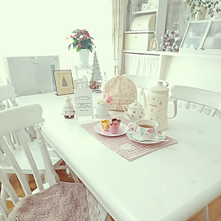 キッチン/ティータイム☕️/癒し/クリスマス雑貨/umiさんのホワイトツリー❤️...などのインテリア実例 - 2019-11-25 00:15:12