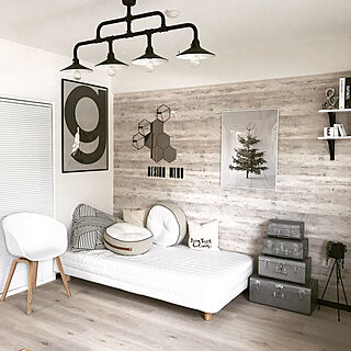 部屋全体/北欧インテリアに憧れる/bastisRIKE/ブリキトランク/チェア...などのインテリア実例 - 2017-08-17 19:27:58