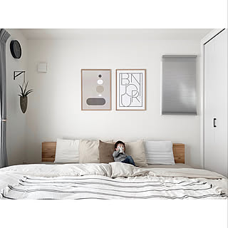 寝室/シンプルインテリア/脚付きマットレス/DIY/ヘッドボード...などのインテリア実例 - 2020-02-24 12:00:19