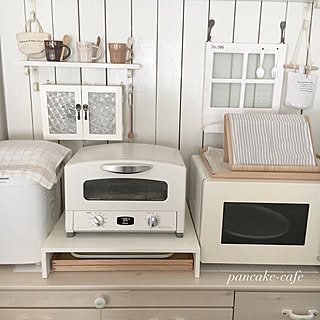 キッチン/無印良品 トレー/トースター/無印良品 壁掛けCD/板壁飾り棚DIY/アラジントースター...などのインテリア実例 - 2018-02-04 12:18:01