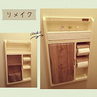 トイレの棚のインテリア実例 Roomclip ルームクリップ