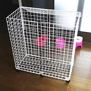 ワイヤーネット ゴミ箱diyのインテリア 手作りの実例 Roomclip ルームクリップ