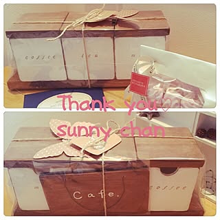 部屋全体/プレ企画に当選しました♡/sunnyちゃん作キャニスター/sunnyちゃんプレ企画当選/ナチュラルのインテリア実例 - 2017-03-07 16:43:08