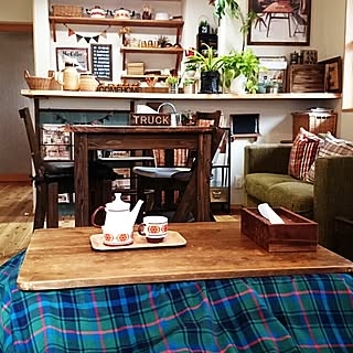 リビング/ティータイム/暖房/こたつ/ＤＩＹ...などのインテリア実例 - 2015-01-07 12:14:16