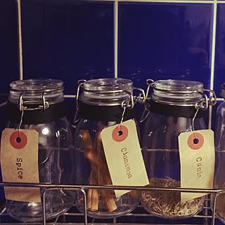 キッチン/スパイスラック/スタンプ ラベル/ラベリング/ハンドメイド...などのインテリア実例 - 2016-04-11 22:25:31