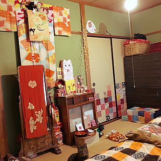 部屋全体/好きなモノに囲まれた生活/和室/細かいタグは後程〜♪/マル幸...などのインテリア実例 - 2018-12-08 07:43:02