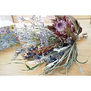 机/塗り絵ができるティッシュ/お部屋にFIT/ドライフラワー/スワッグ...などのインテリア実例 - 2017-05-10 10:38:45
