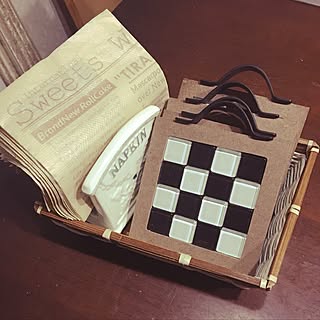 机/ガラスタイル/100均/DIY/セリア...などのインテリア実例 - 2017-07-20 23:28:52