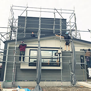 ブルーグレー/べべルサイディング/新築/注文住宅/進行状況...などのインテリア実例 - 2020-01-22 16:35:53